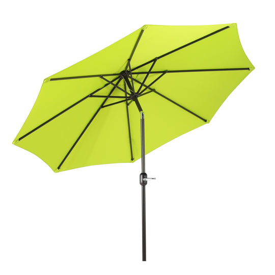 Paolo 9 ft. Patio Table Umbrella with Black color round free standing weight base kit