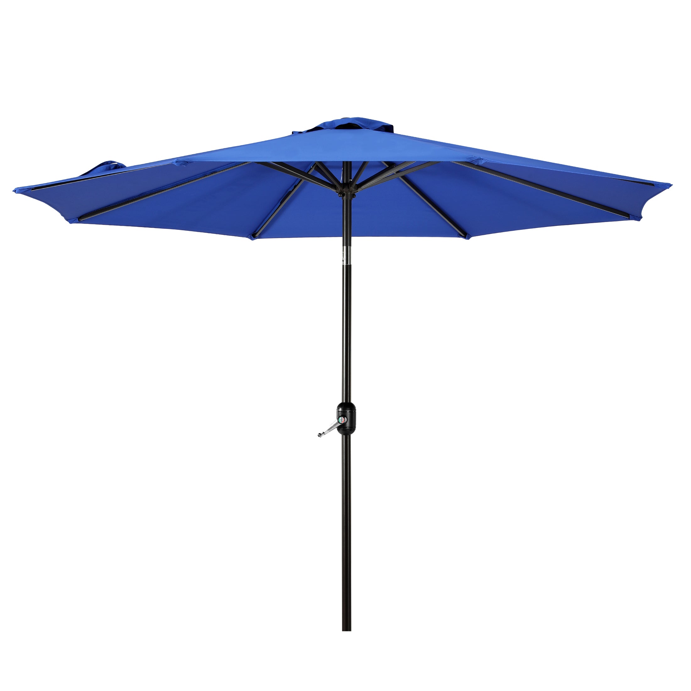 Paolo 9 ft. Patio Table Umbrella with Black color round free standing weight base kit