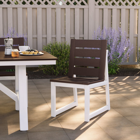 Cape May HDPE Outdoor Patio Dining Side Chair