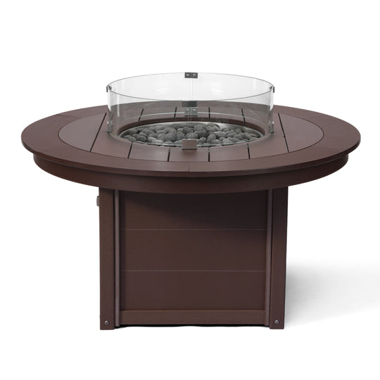 Helios 47" Modern Outdoor 55,000 BTU Patio Propane Round Fire Pit Table