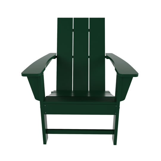 Ashore HDPE Modern Outdoor Patio Folding Adirondack Chair