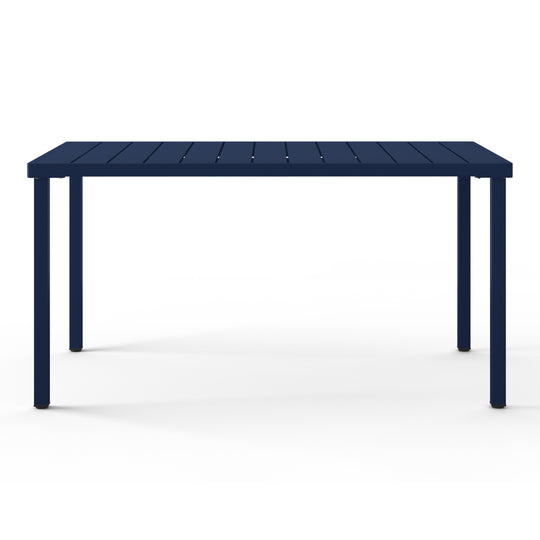 Playa 59" Iron Metal Outdoor Rectangular Patio Dining Table For 6