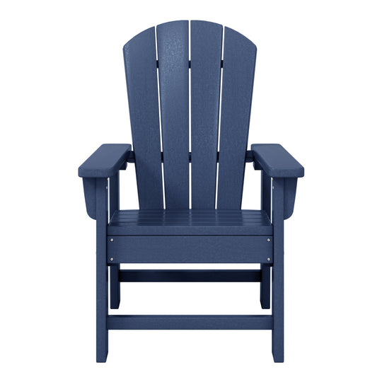 Malibu Kids Outdoor HDPE Adirondack Plastic Patio Chair