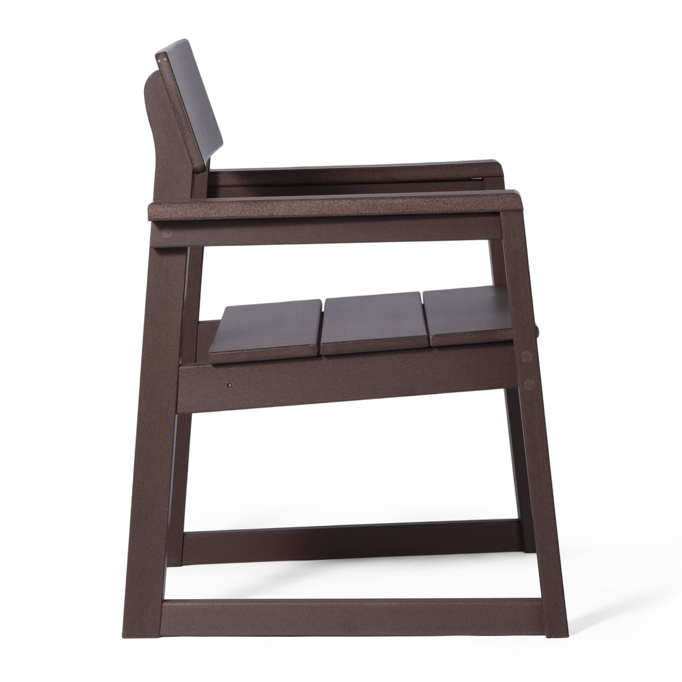 Paloma Modern HDPE Outdoor Patio Dining Arm Chairs (Set of 2)