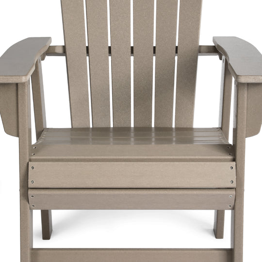Dylan Outdoor Modern HDPE Adirondack Patio Dining Chairs (Set of 2)