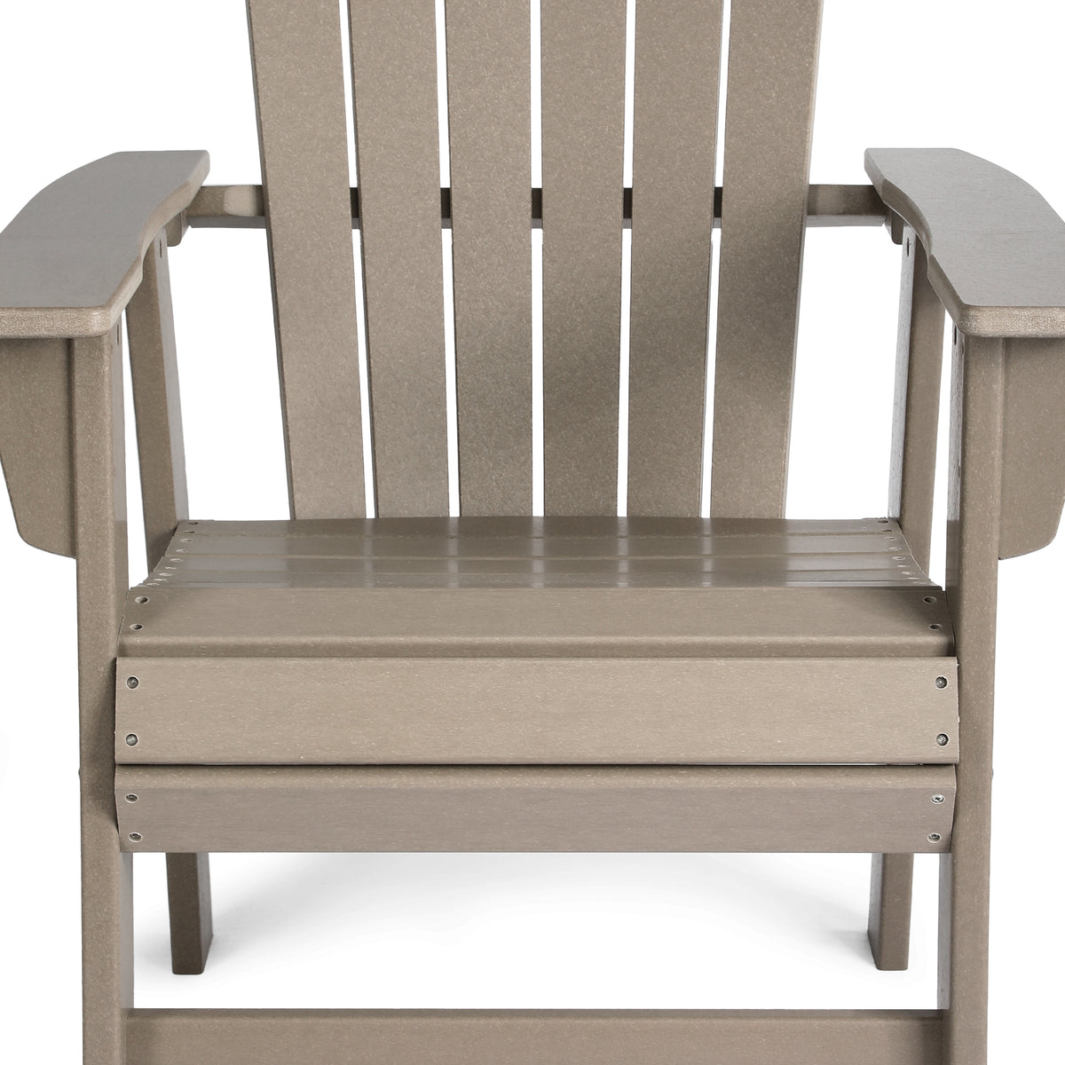 Dylan Outdoor Patio Shell-back Adirondack Dining Chair Weather Resistant