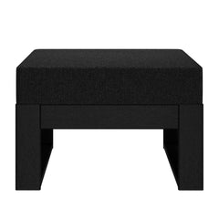 Montara Outdoor HDPE Patio Ottoman with Waterproof Olefin Cushions