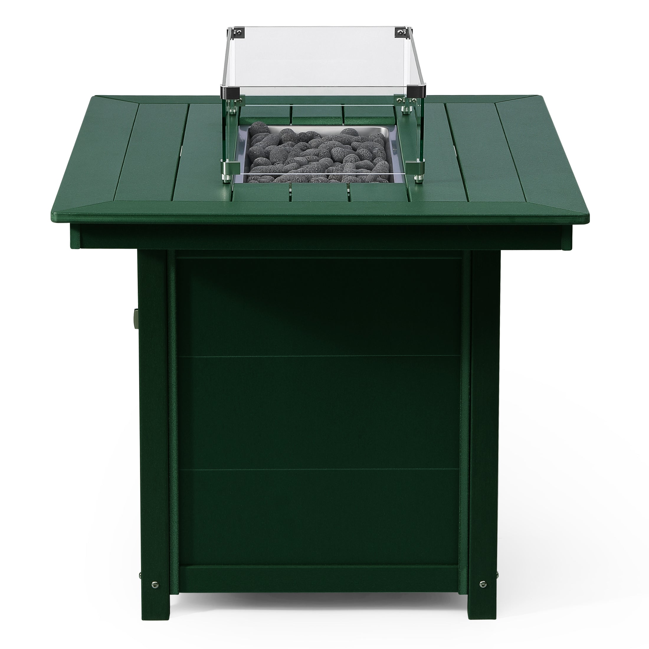 Helios 46" Modern Outdoor Patio Gas Propane Rectangular Fire Pit Table