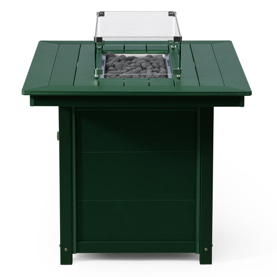 Helios 46" Modern Outdoor Patio Gas Propane Rectangular Fire Pit Table