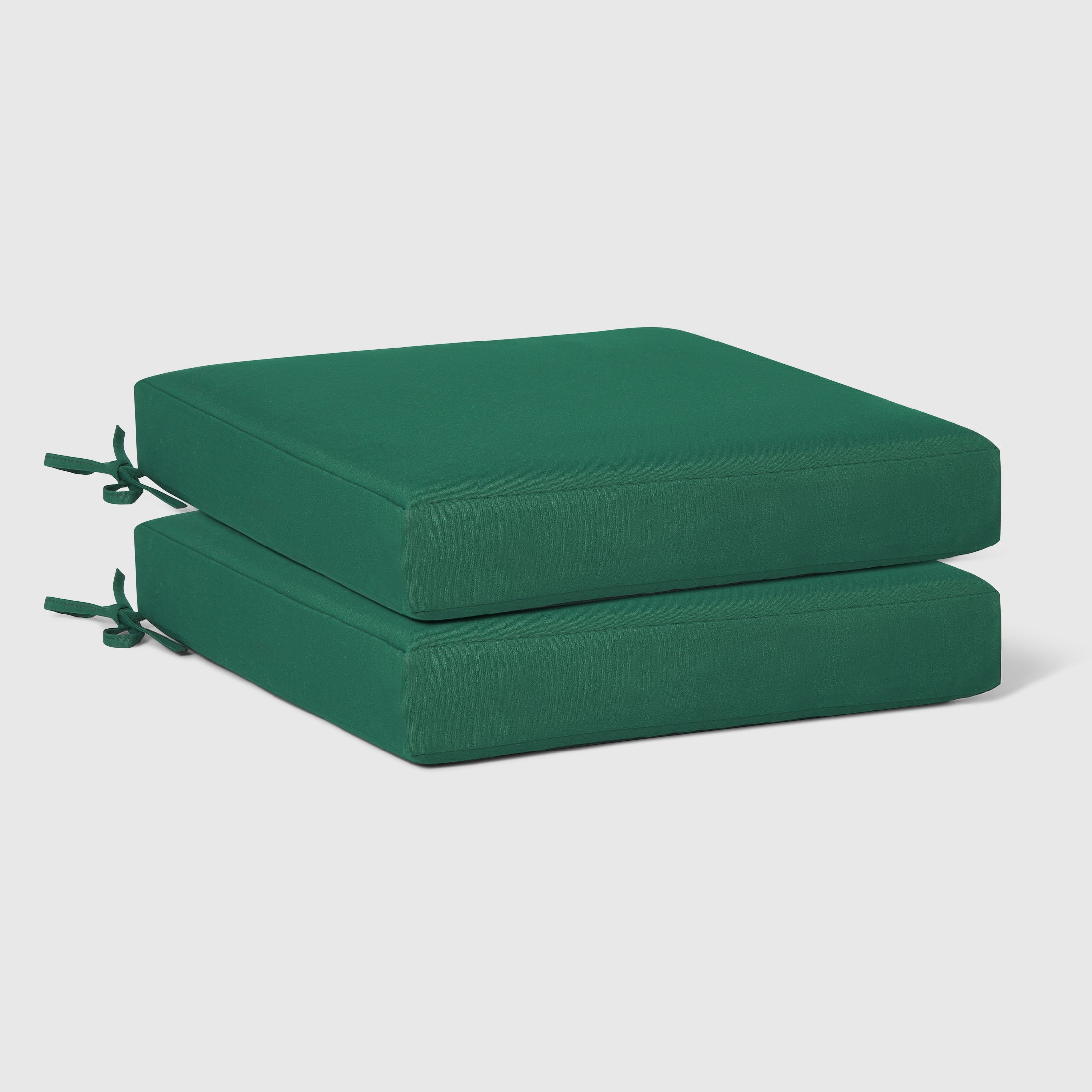 Solace Outdoor Patio Furniture Seat Chair Square Cushions Set of 2, 20" x 19"