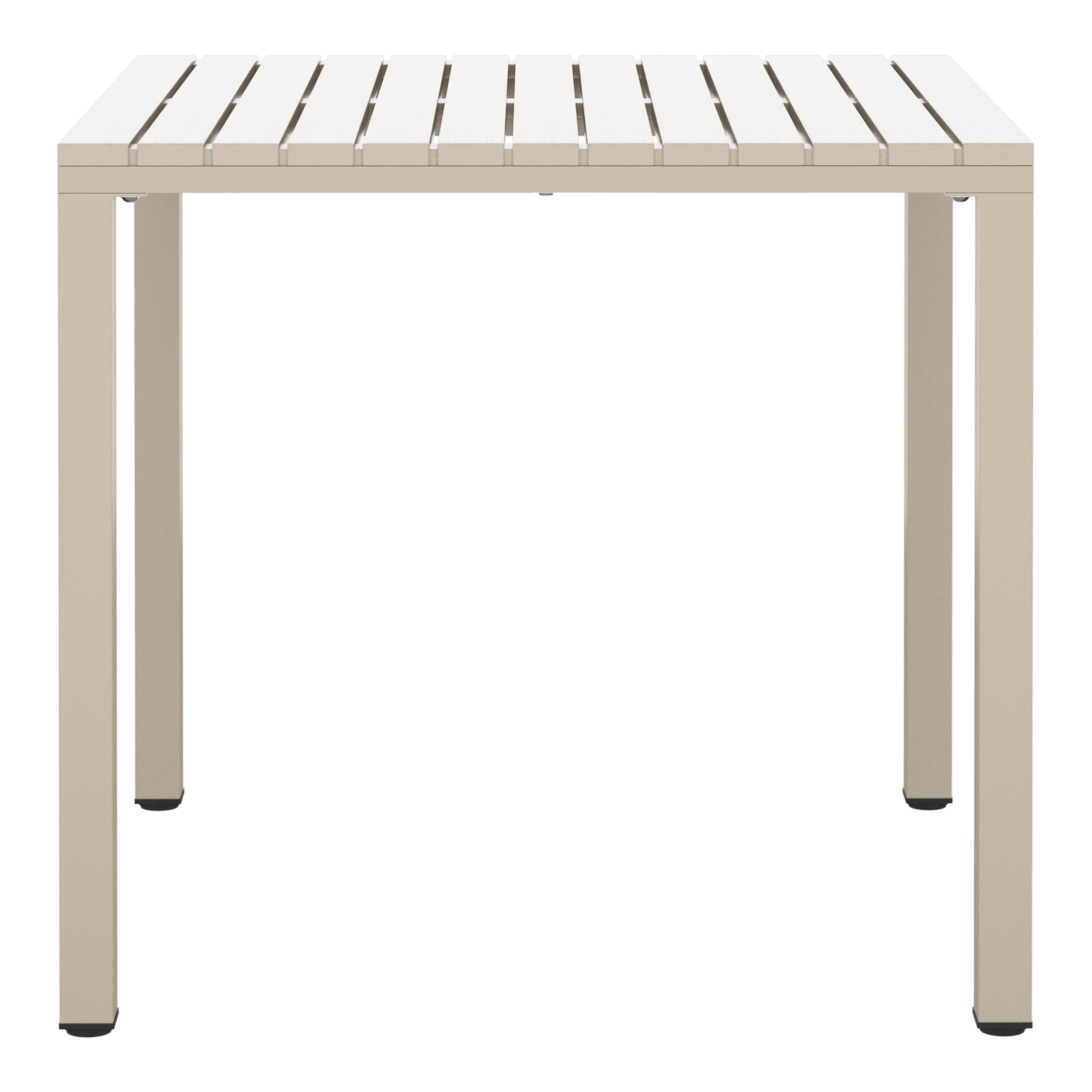 Playa 31.5" Iron Metal Frame Outdoor Square Patio Dining Table