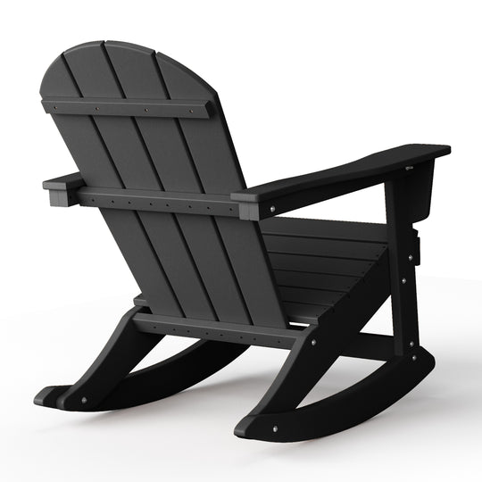 Malibu 2 piece set Outdoor / Patio Poly Adirondack rocking chairs ( 2 seater )