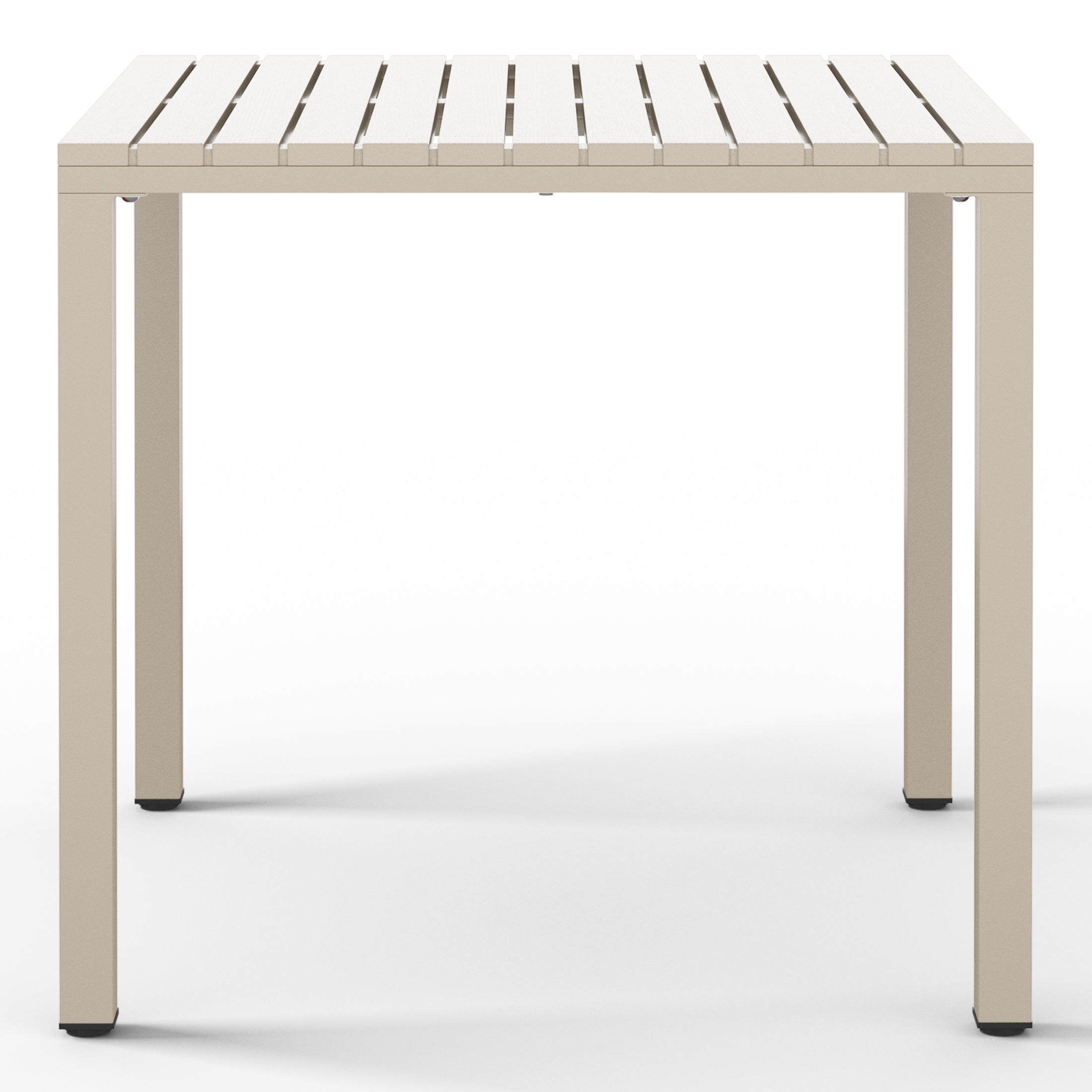 Playa 31.5" Iron Metal Frame Outdoor Square Patio Dining Table