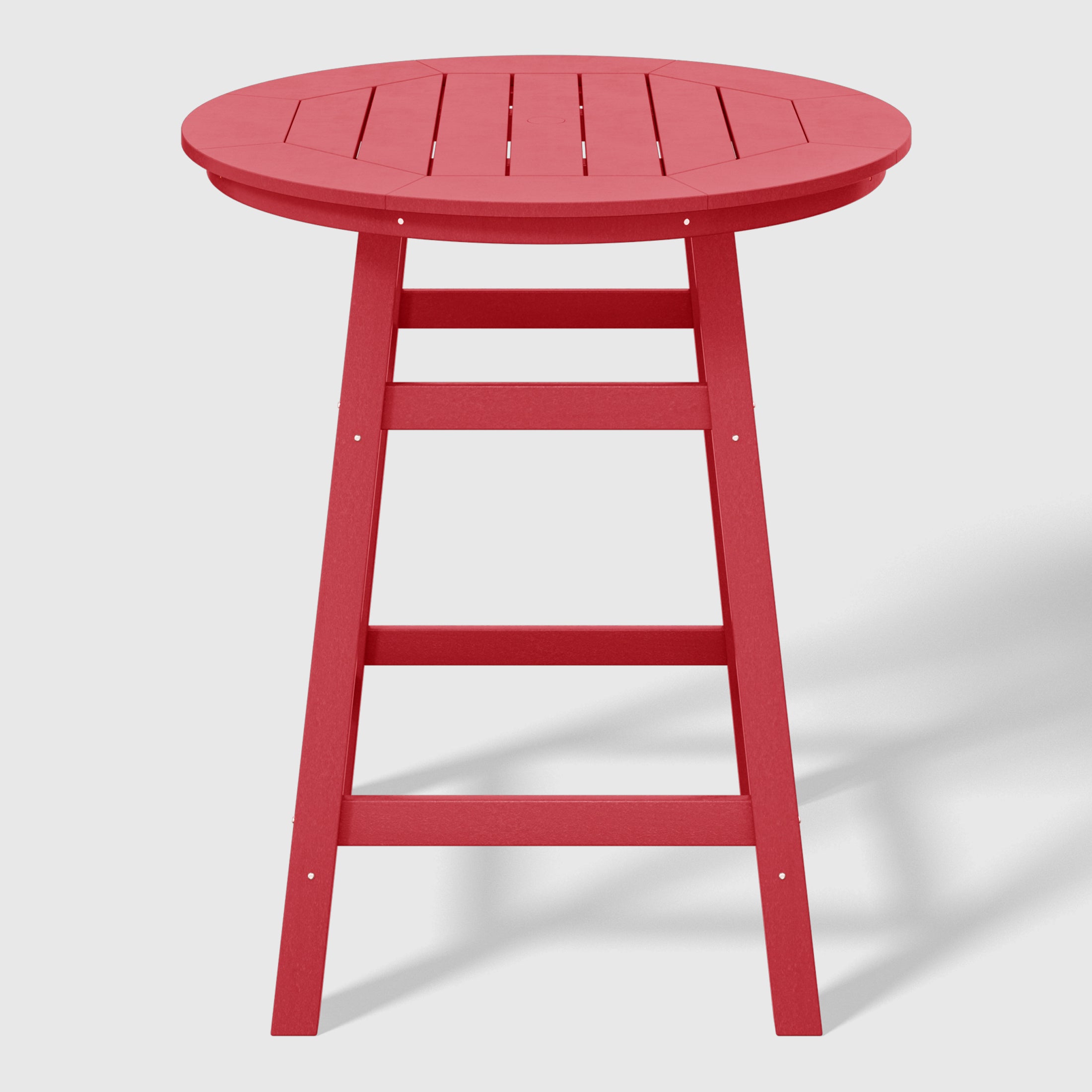 Malibu Outdoor 35" HDPE Round Patio Counter Height Bar Table
