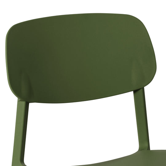 Playa Modern Stackable Polypropylene Plastic Patio Dining Chair (Set of 2)