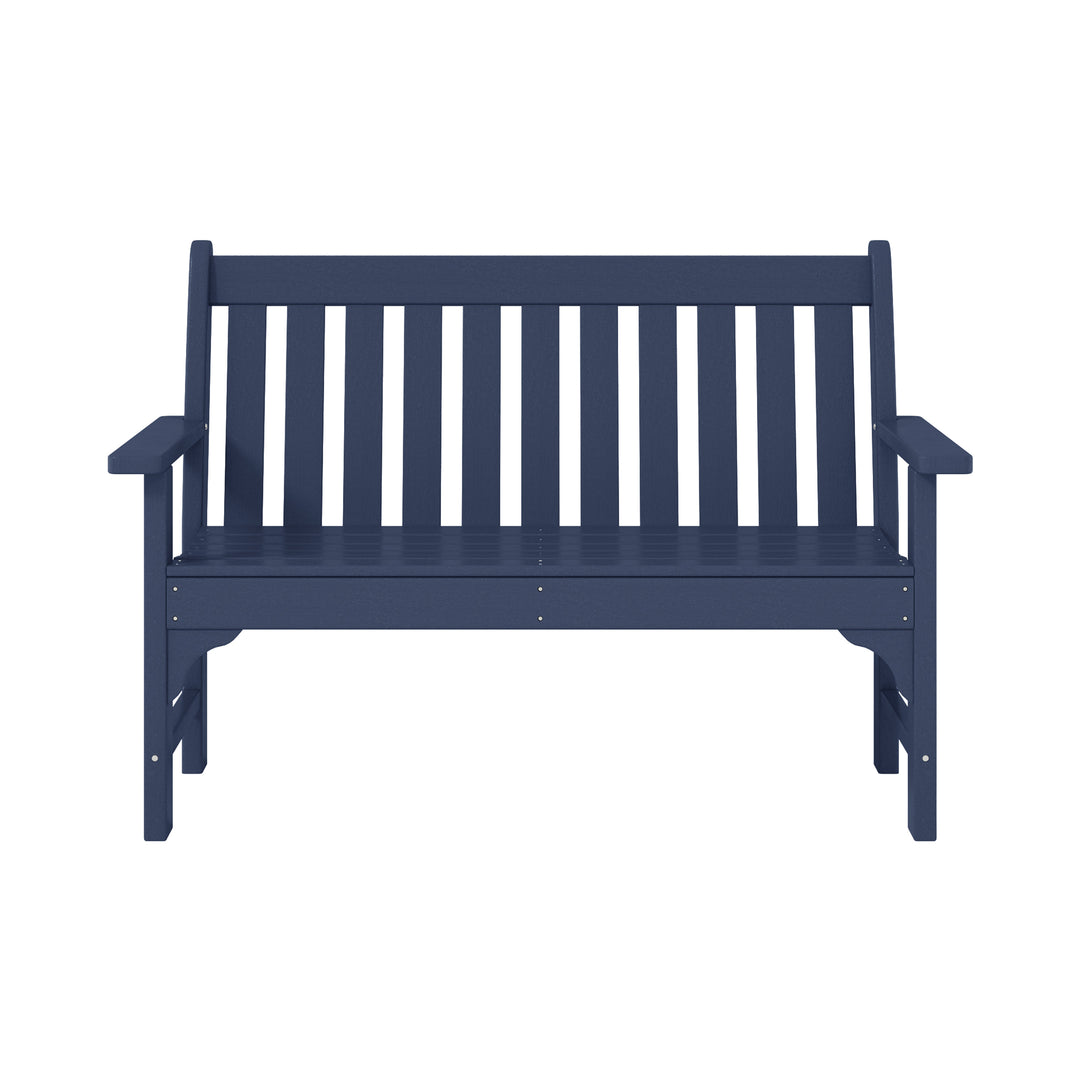 Malibu 3-Piece HDPE Outdoor Patio Furniture Couch and Coffee Table Set