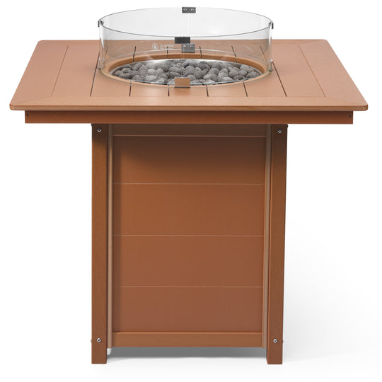 Helios 42" Modern Outdoor Patio Gas Propane Square Fire Pit Table