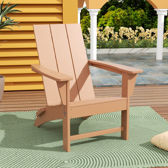 Ashore HDPE Modern Outdoor Patio Folding Adirondack Chair