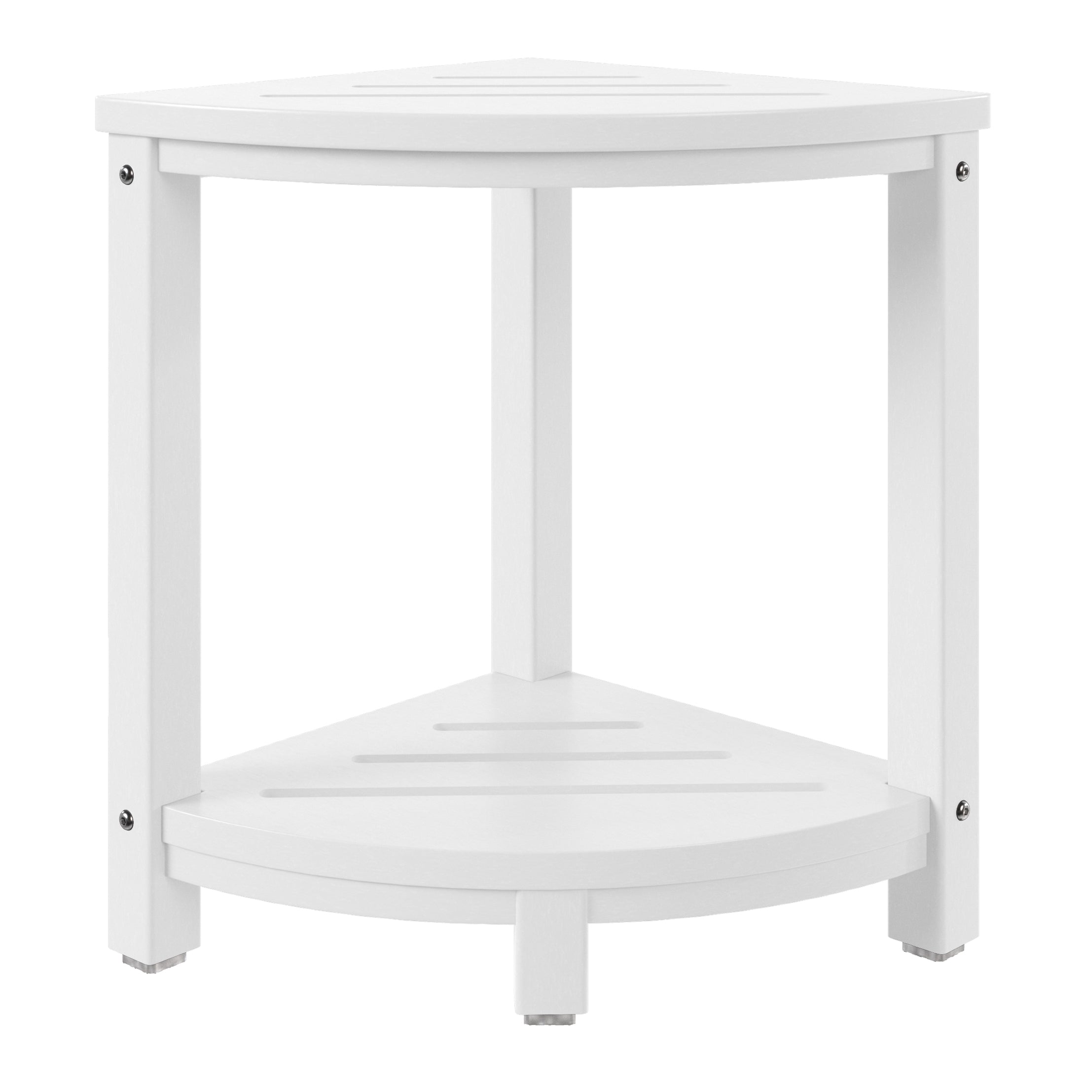Sage HDPE Plastic Waterproof Shower Corner Bench