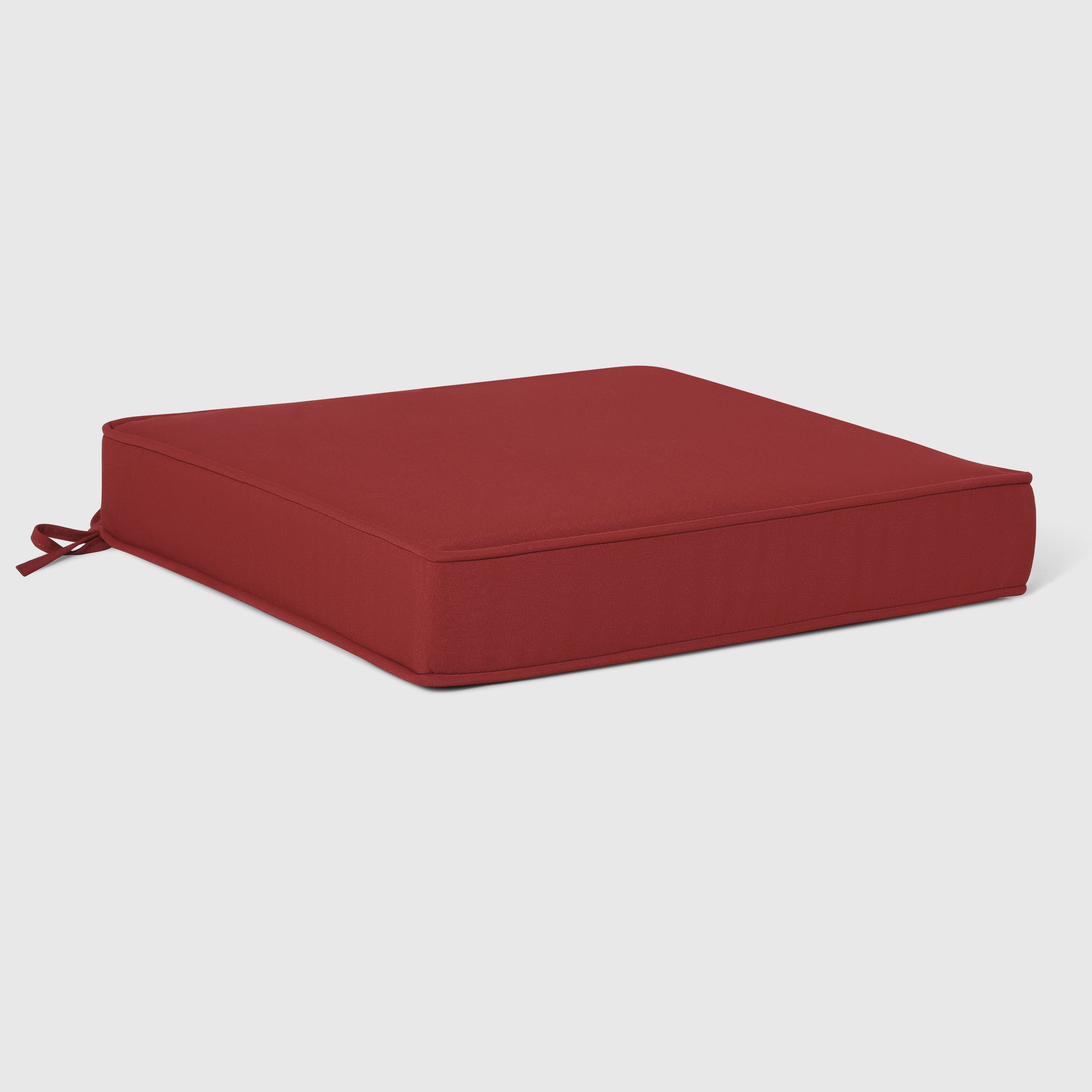 Solace Outdoor Patio Furniture Seat Chair Square Cushions with Piping. Set of 2, 20" x 19"