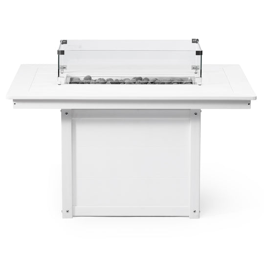 Helios 46" Modern Outdoor 55,000 BTU Patio Gas Propane Rectangle Deck Fire Pit Table
