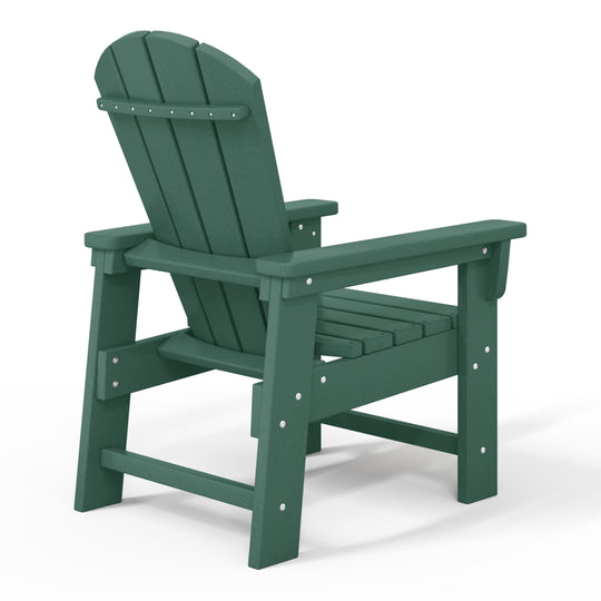 Malibu Kids Outdoor HDPE Adirondack Plastic Patio Chair