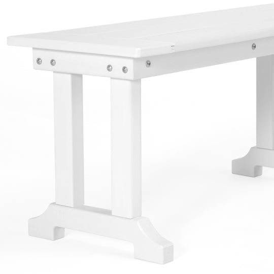 Malibu 65" Outdoor Patio Trestle Dining Bench