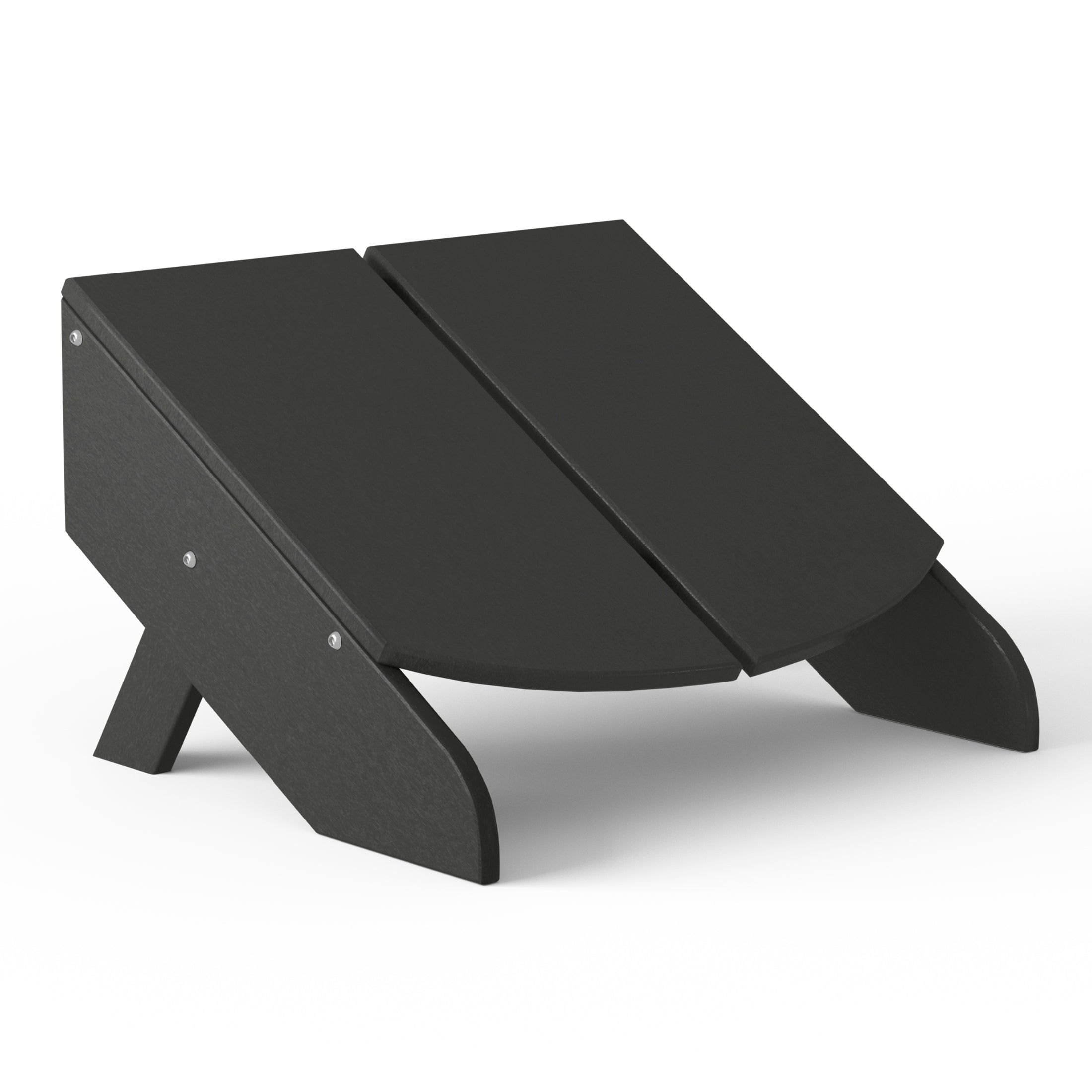 Riviera Modern HDPE Plastic Folding Patio Adirondack Ottoman