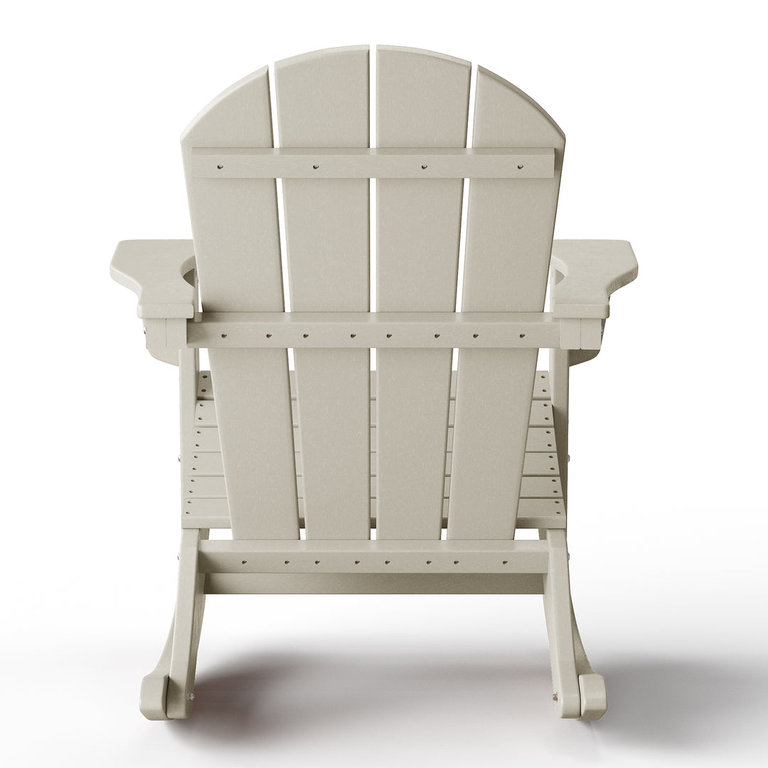 Malibu 2 piece set Outdoor / Patio Poly Adirondack rocking chairs ( 2 seater )