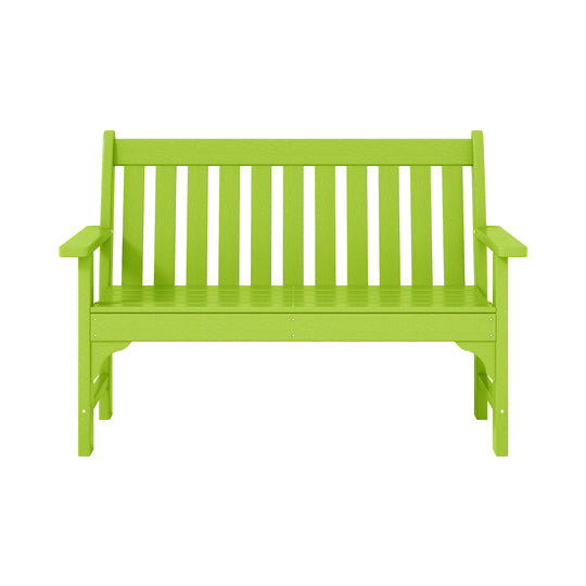 Malibu Outdoor 2-Person All-Weather HDPE Front Porch Garden Bench