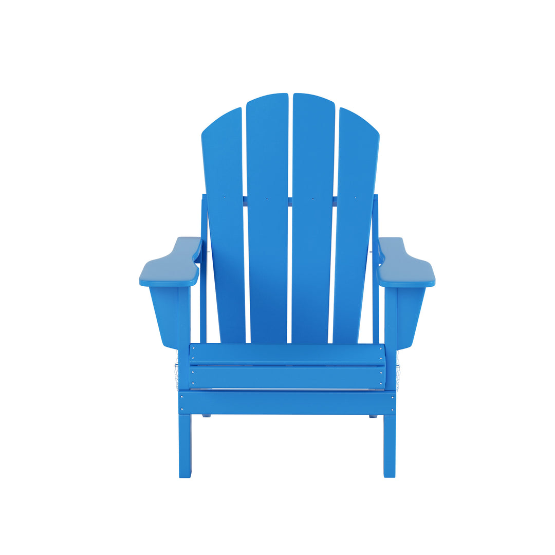 Malibu Outdoor Folding Poly Adirondack Chair (Set of 8)