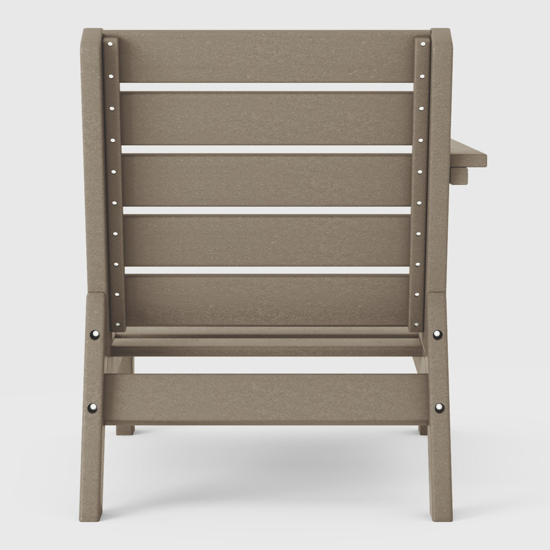 Avalon Outdoor Patio HDPE Left Arm Facing Deep Seating Corner Chair