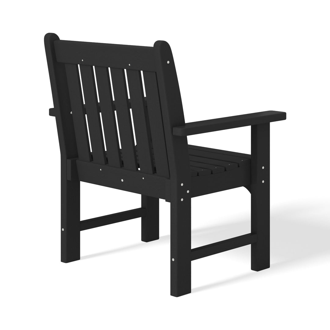 Malibu 5-Piece HDPE Outdoor Patio Chair and Square Table Dining Set