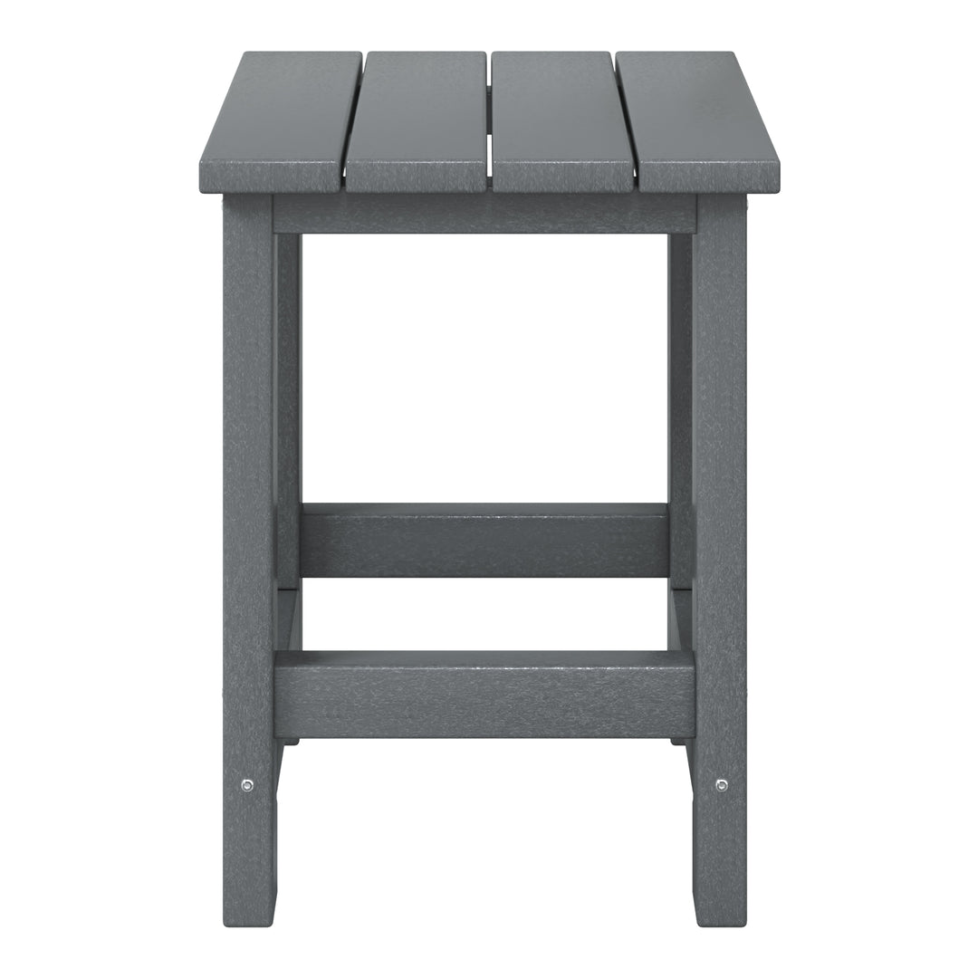 Malibu Kids Outdoor Patio Furniture HDPE Adirondack Square Side Table