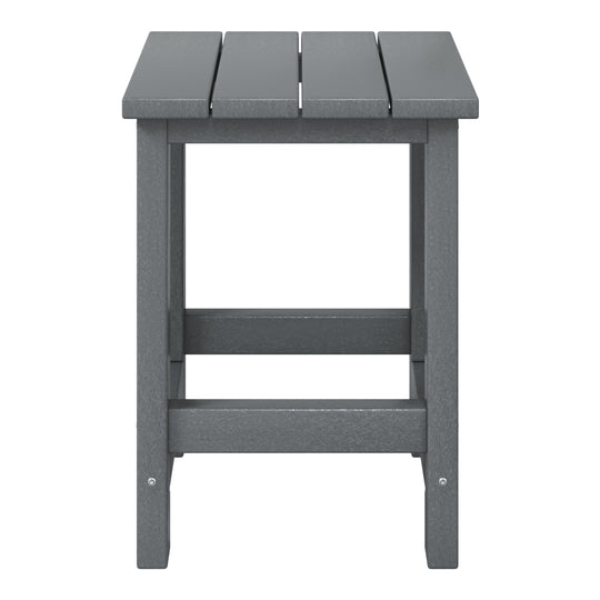Malibu Kids Outdoor Patio Furniture HDPE Adirondack Square Side Table