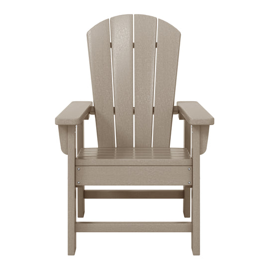 Malibu Kids Outdoor HDPE Adirondack Plastic Patio Chair