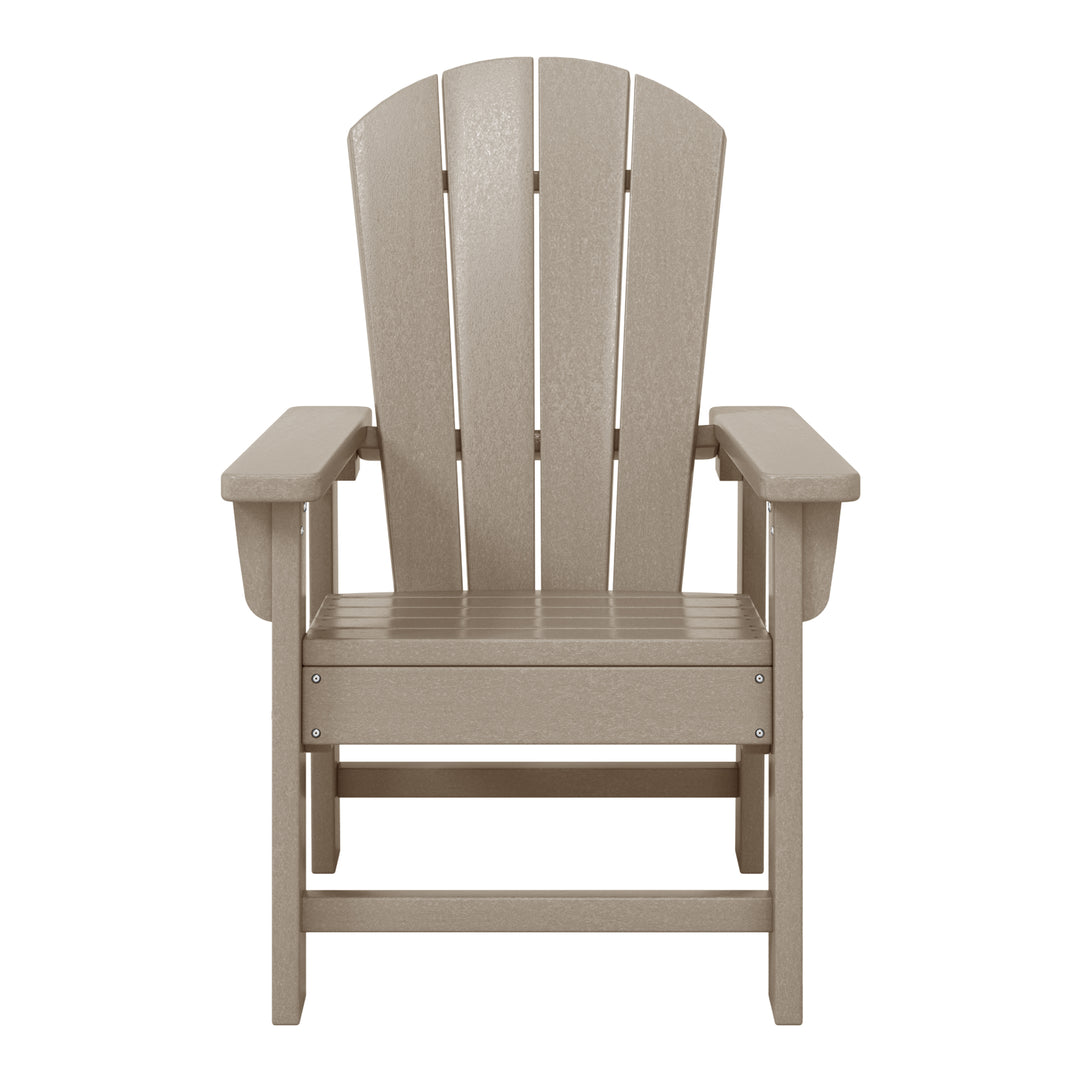 Malibu Kids Outdoor Adirondack Plastic Patio Chair (Set of 4)