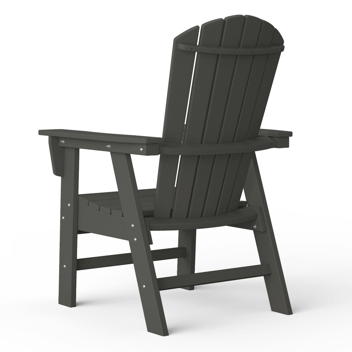 Dylan Outdoor Patio Shell-back Adirondack Dining Chair Weather Resistant