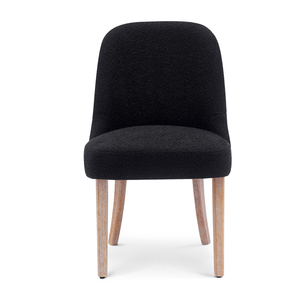 Genevieve Mid-Century Modern Upholstered Boucle Dining Chair (Set of 6)