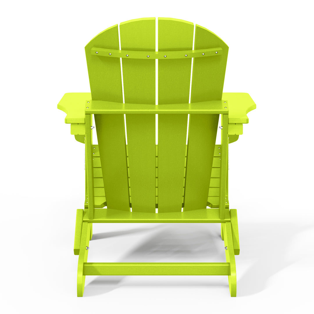Malibu 3-Piece set Outdoor / Patio Poly Adirondack chair set with a side table ( 2 seater )
