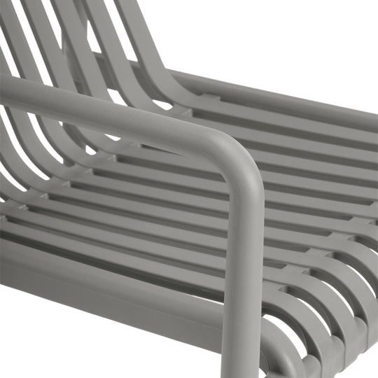 Playa Outdoor Modern Stackable Plastic Patio Club Armchairs (Set of 2)