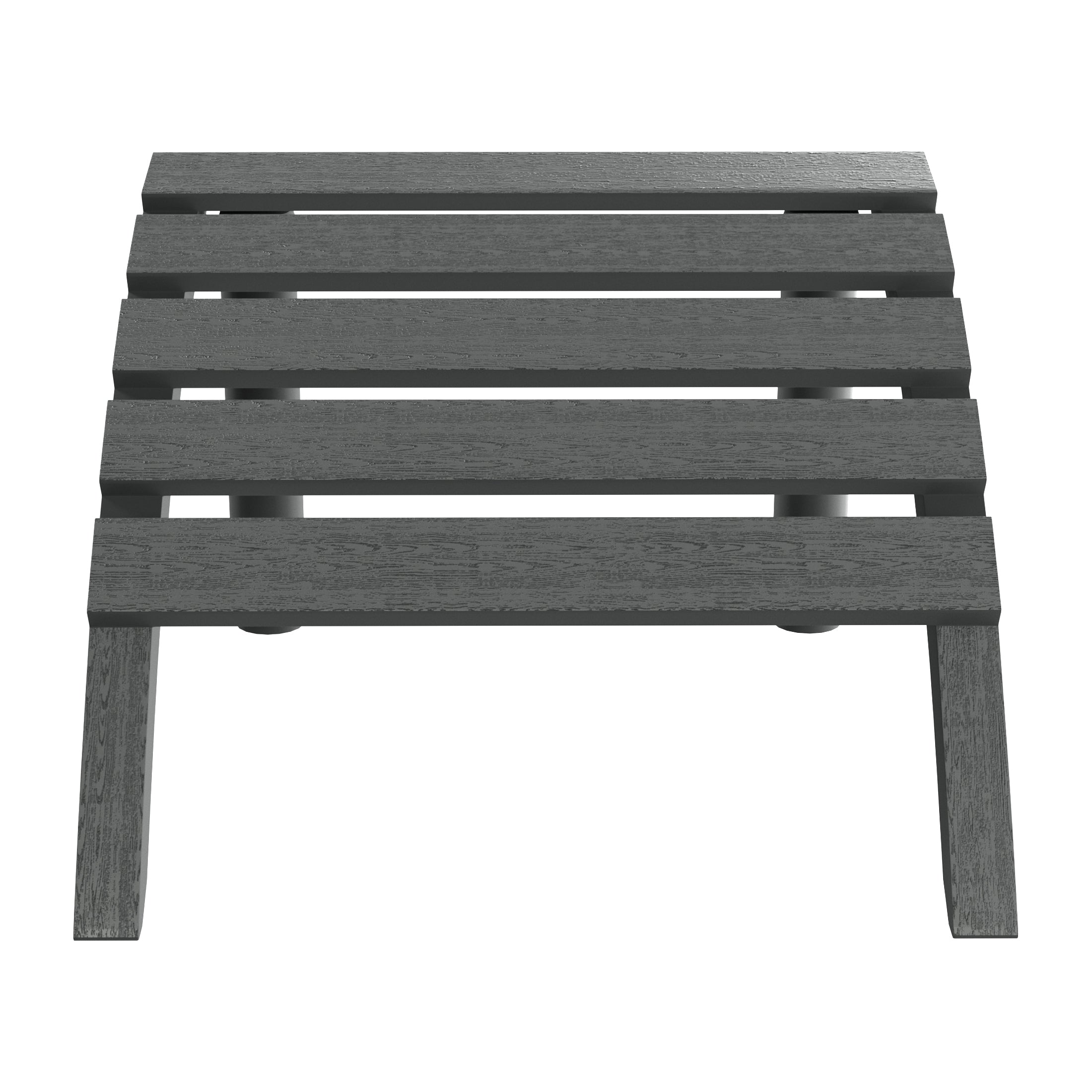 Azura Outdoor Patio HDPE Adirondack Ottoman Footrest