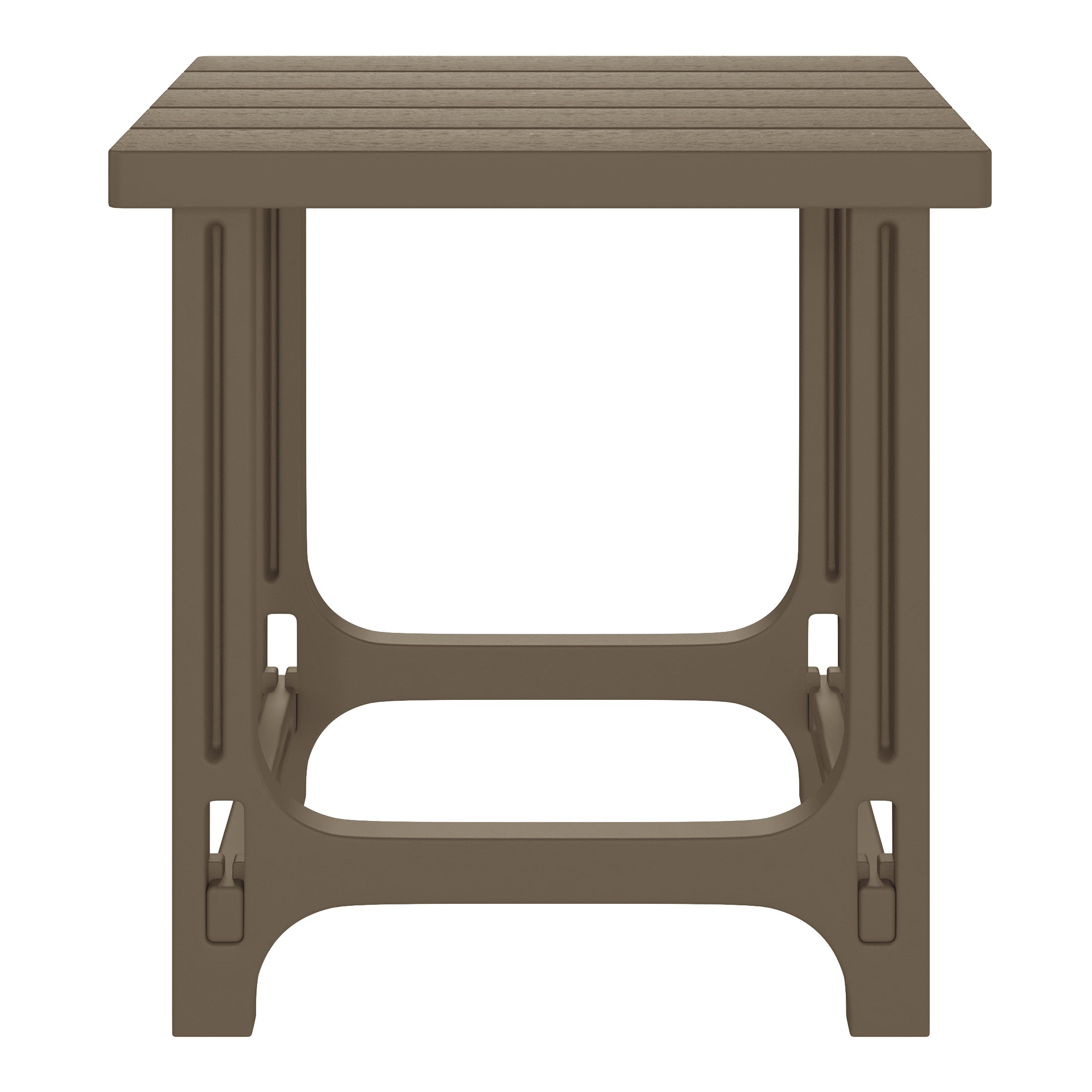 Azura Outdoor 18" HDPE Square Adirondack Patio Side Table