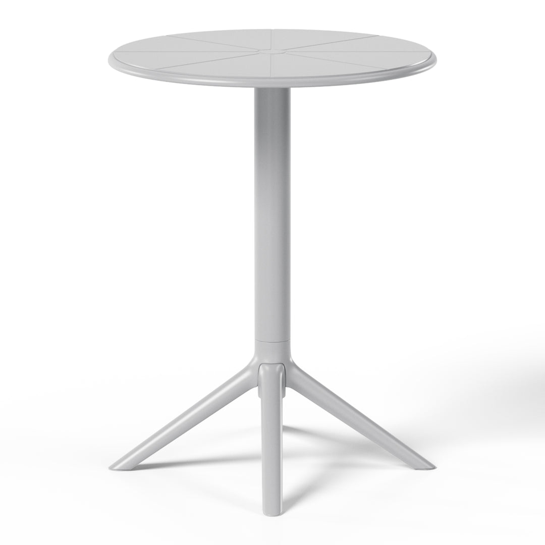 Playa 23.5" Outdoor Polypropylene Resin Round Patio Bistro Dining Table for 2