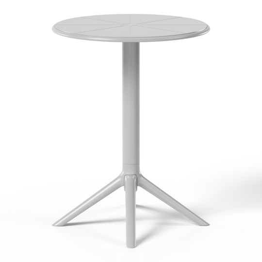 Playa 23.5" Outdoor Polypropylene Resin Round Patio Bistro Dining Table for 2