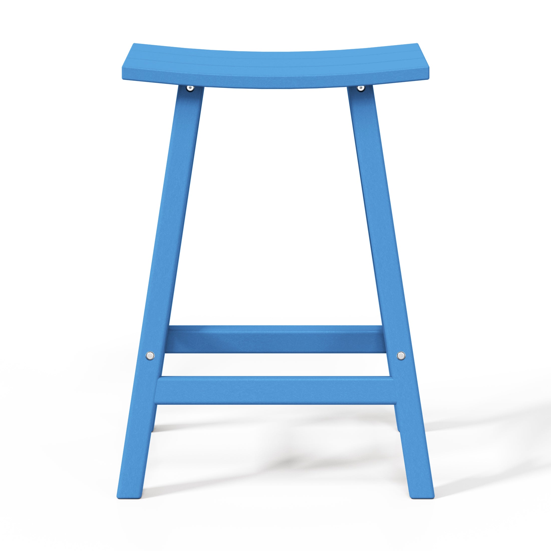 Malibu 24" HDPE Outdoor Patio Counter Height Bar Stools (Set of 2)