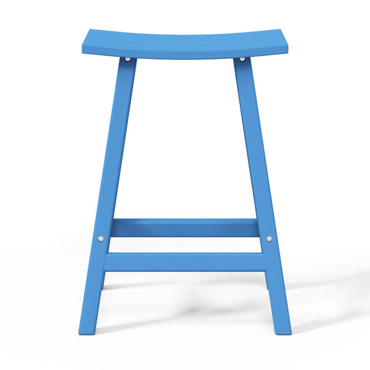 Malibu 24" height Outdoor / Patio Saddle bar stool