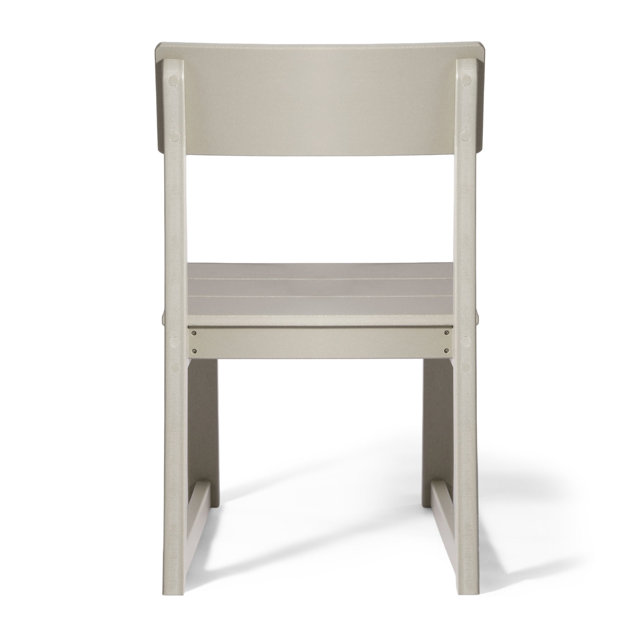Paloma Modern HDPE Outdoor Armless Patio Dining Chairs (Set of 2)