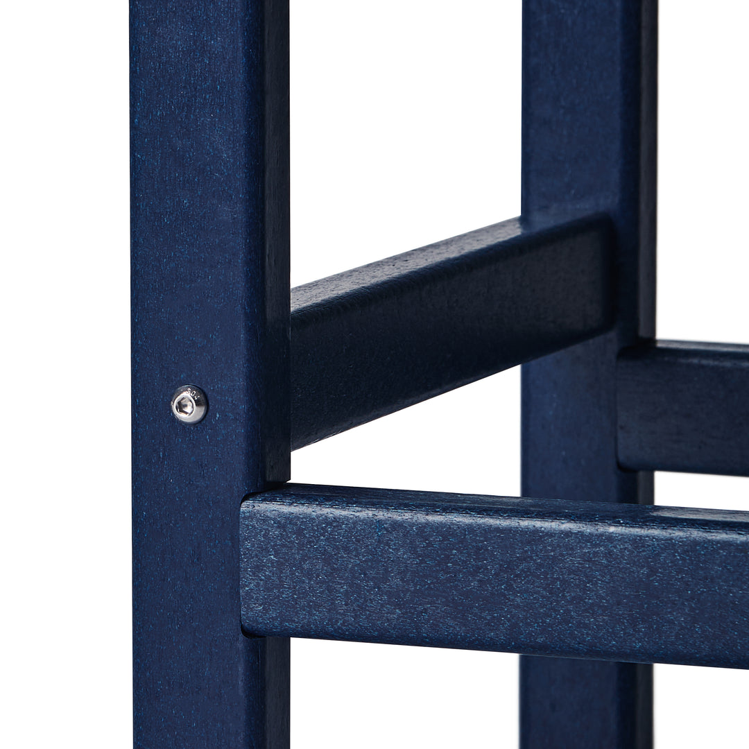 Malibu Poly Reclining Chaise Lounge Set With Table