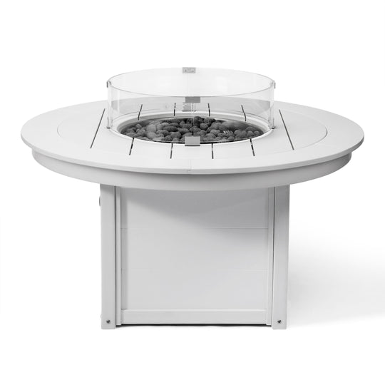 Helios 47" Modern Outdoor 55,000 BTU Patio Propane Round Fire Pit Table